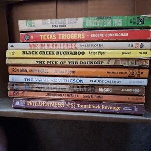 Vintage Western Paperback Books-     Bundle #1 - 10 Books
